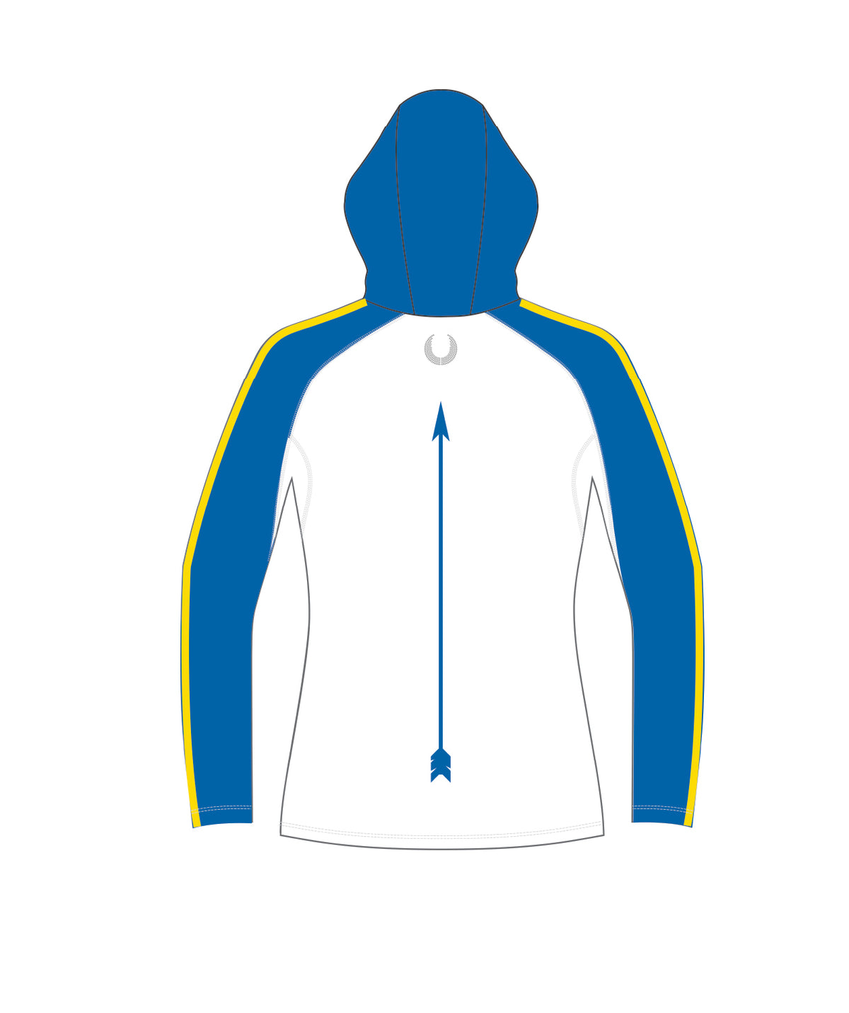 Women's Nottingham Rowing Club Sun Hoodie LS - White/Blue