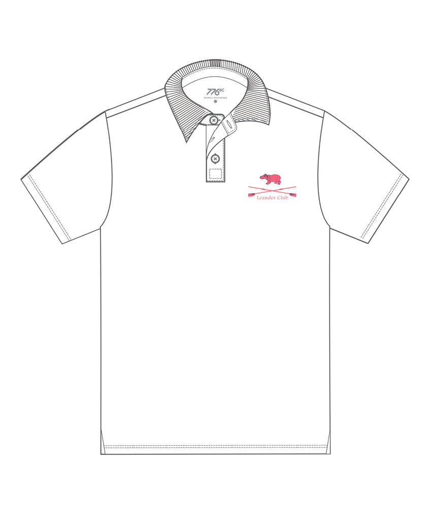 Men's Leander Podium Polo SS - White