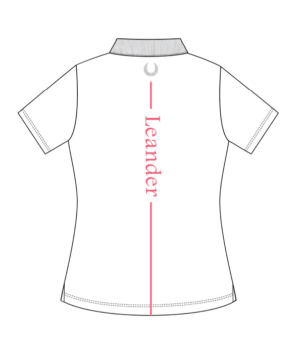 Women's Leander Podium Polo SS - White