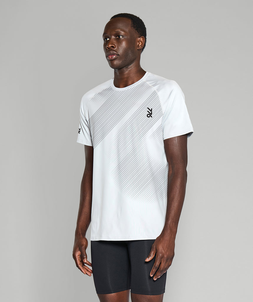 Men's Training T-Shirt SS - White/Red