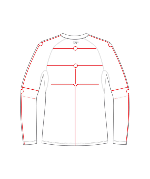 Men's St George Motion Base Layer LS - White/Red