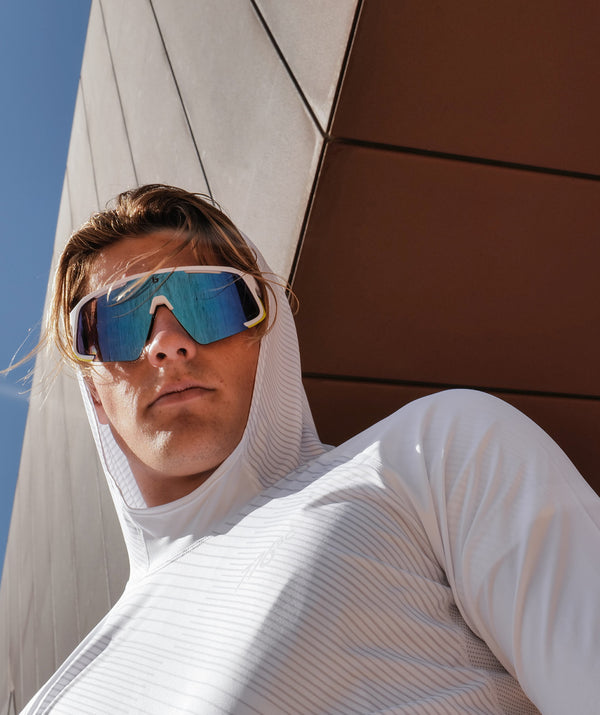 Men's Wreath Sun Hoodie - Graphic White