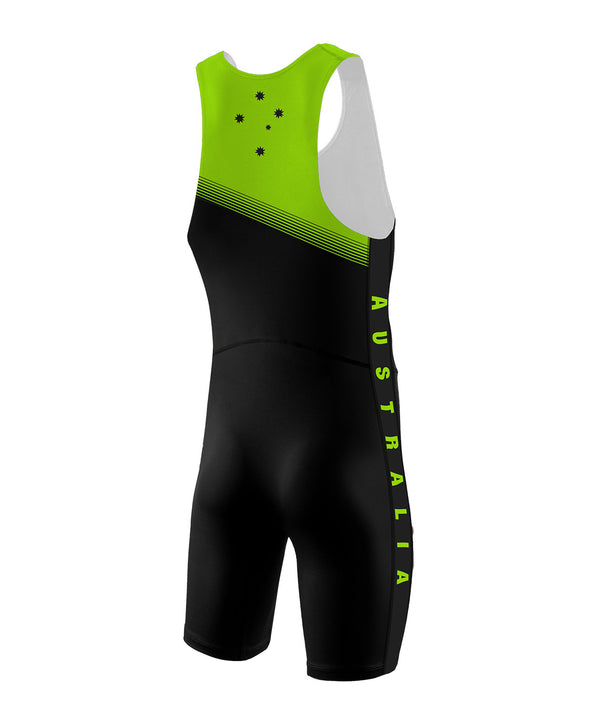 Men's WA Masters Sprint Unisuit - Black/Green