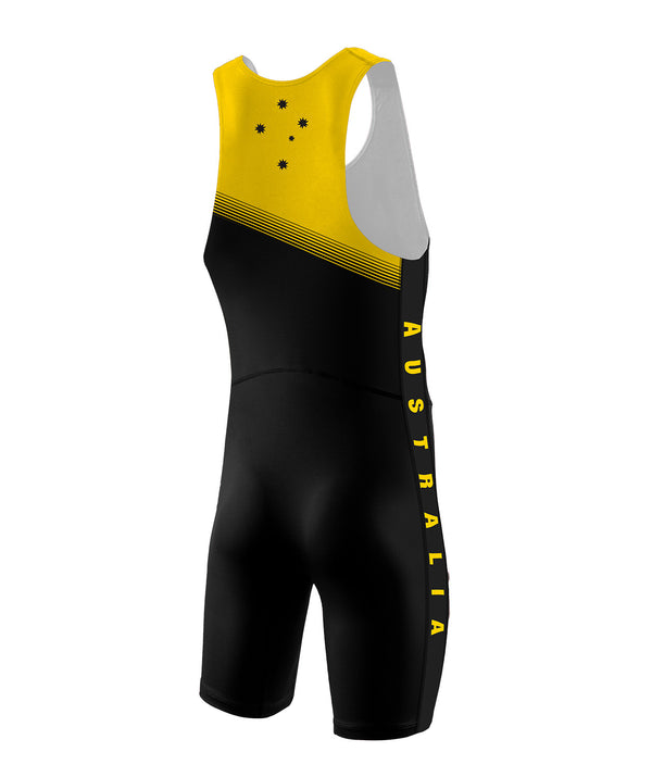 Men's WA Masters Sprint Unisuit - Black/Yellow