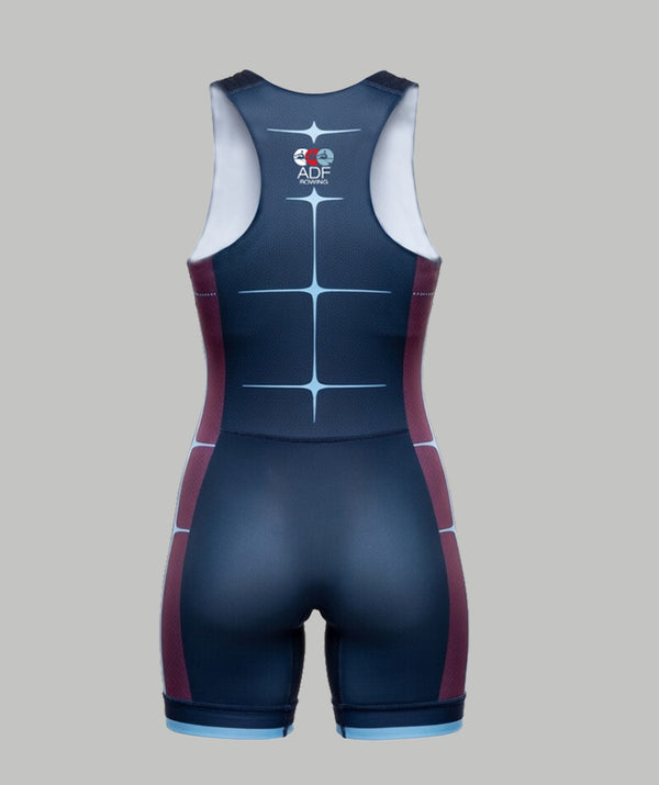 Women's ADF Rowing Training Pro Unisuit - Navy/Purple