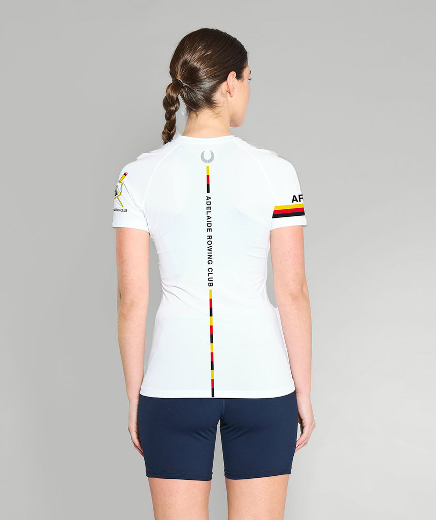 Women's Adelaide Rowing Club Base Layer SS - White