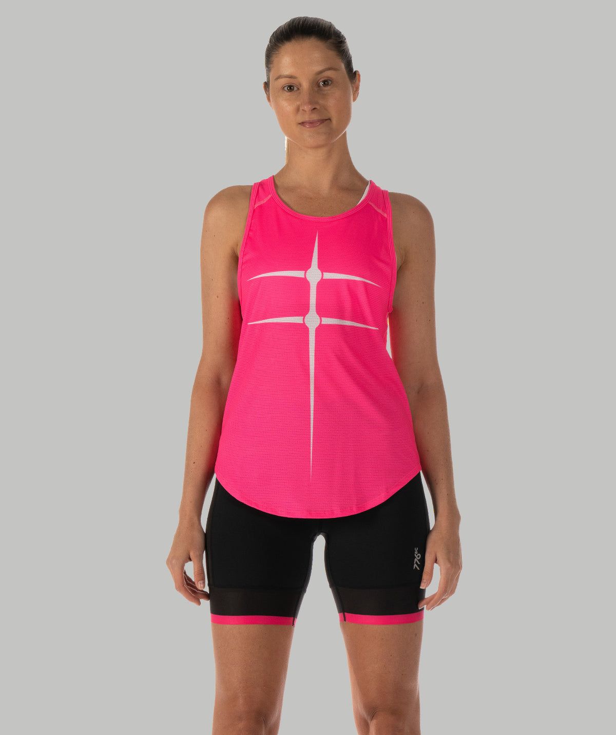 Women's Motion Pro Training Tank - Pink/White