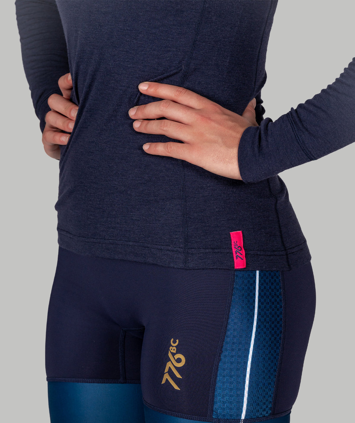 Women's Wreath Pro-Merino ¼ Zip - Navy