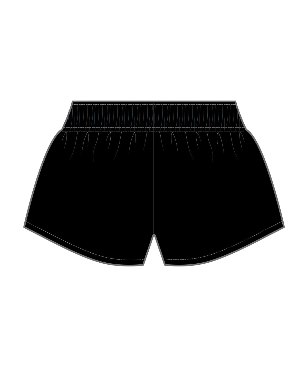 Women's Manly Warringah Kayak Club Gym Short - Black