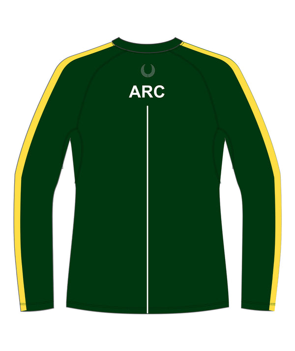 Women's Ashburton Rowing Club  Base Layer LS - Green/Yellow