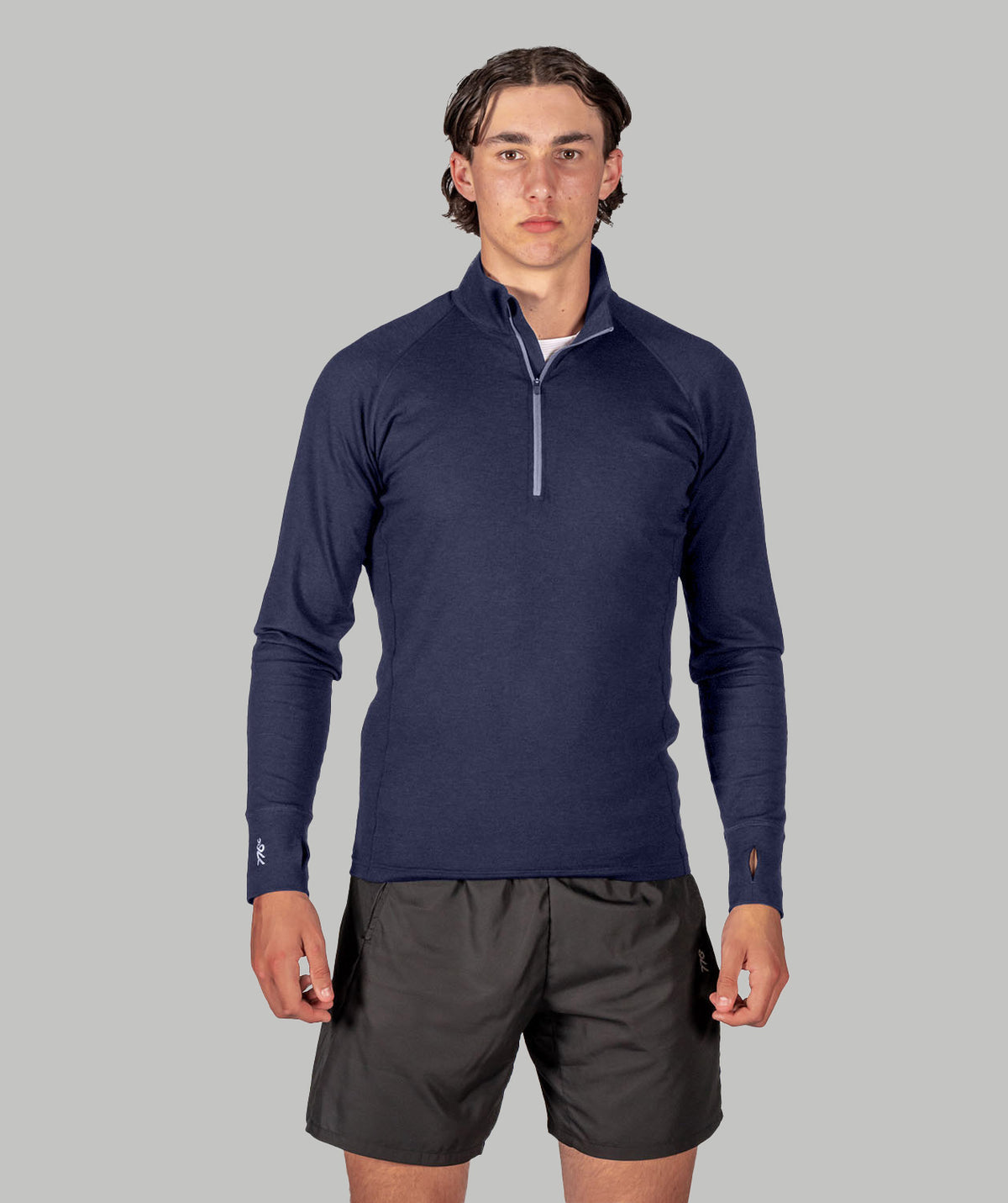 Men's Wreath Pro-Merino ¼ Zip - Navy