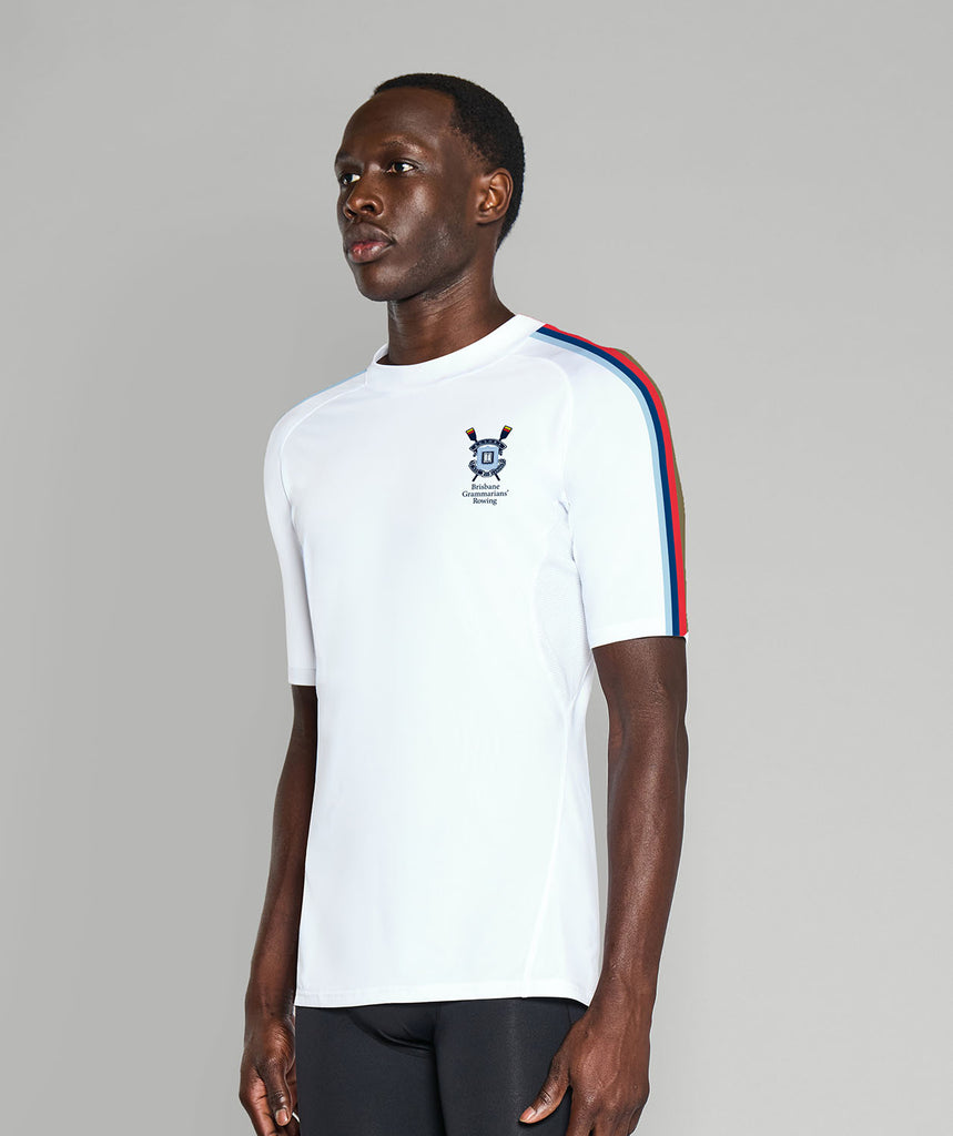Men's Brisbane Grammarians Base Layer SS - White