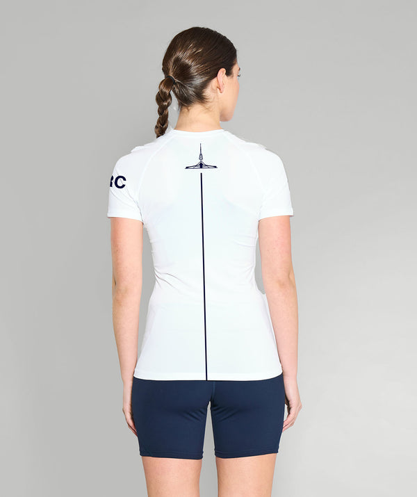 Women's Canberra Rowing Club Base Layer SS - White