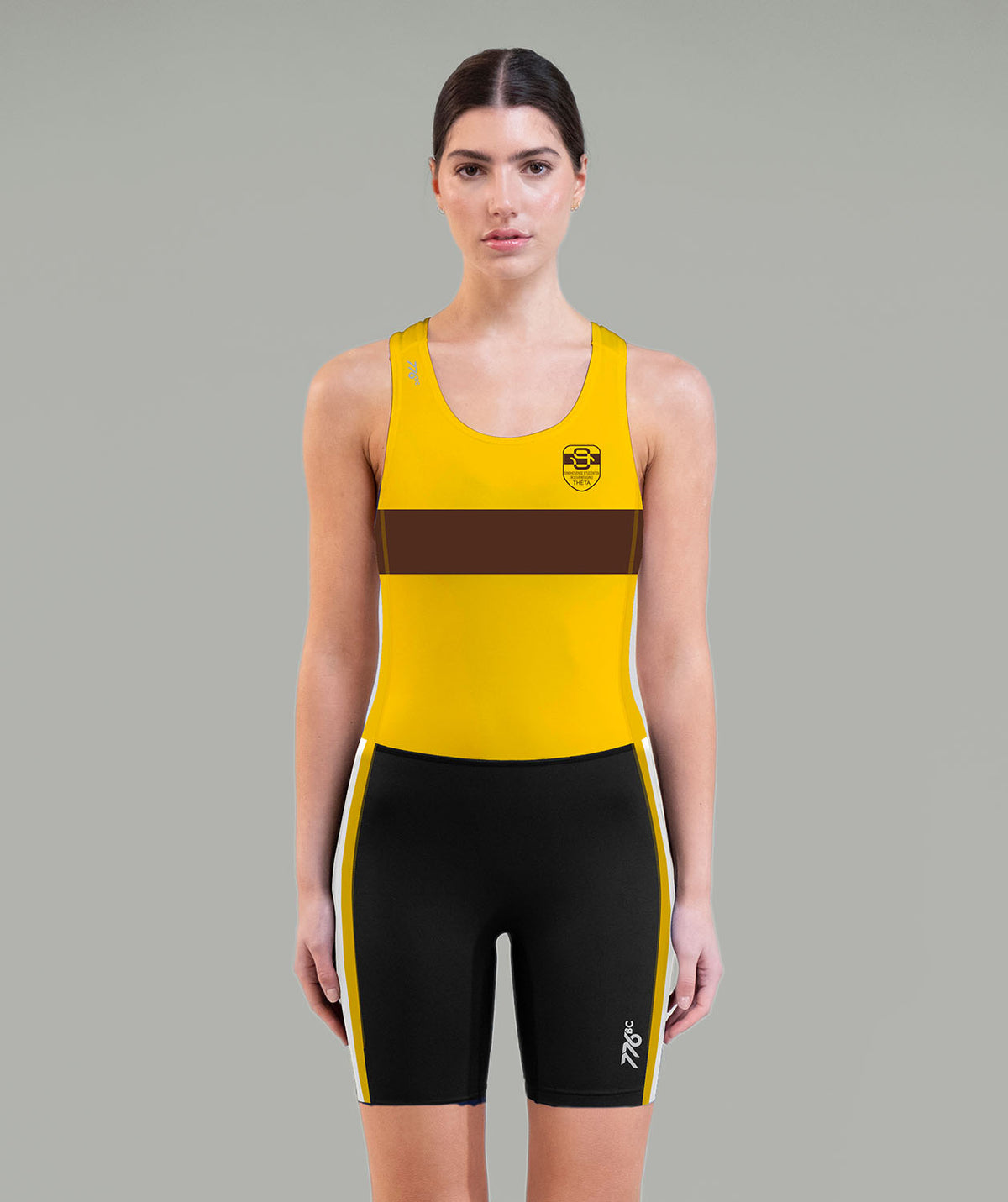 Women's ESR Theta Sprint Unisuit - Black/Yellow
