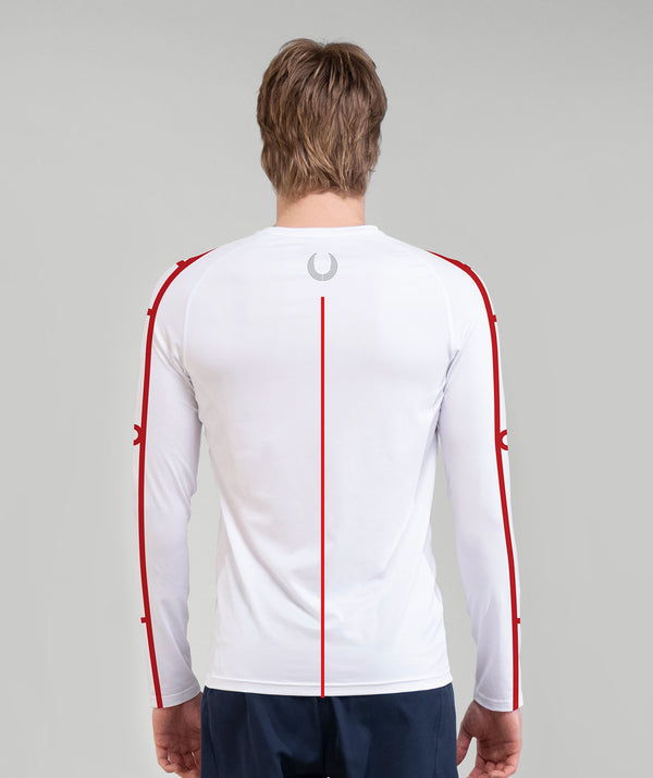Men's Lake Tuggeranong Rowing Club Base Layer LS - White