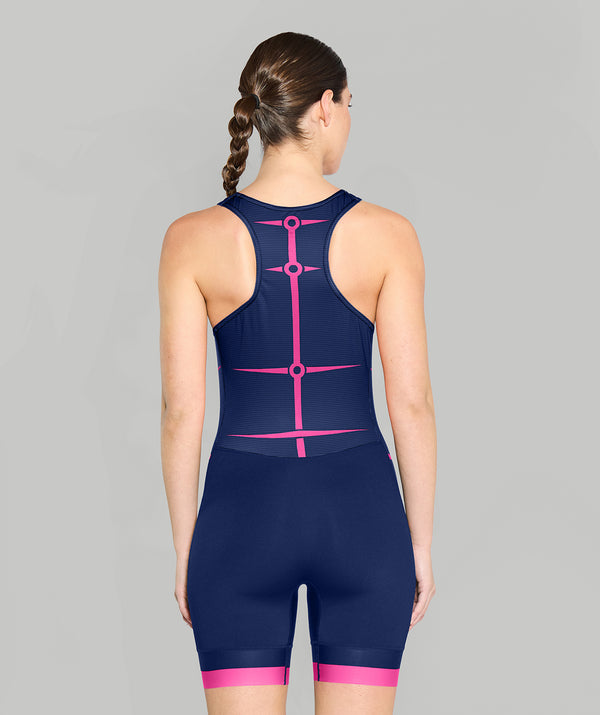 Women's Motion Pro Unisuit - Navy/Neon Pink