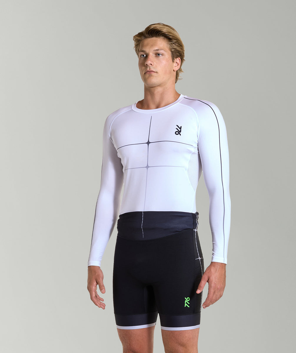 Men's Motion Pro Base Layer LS - White/Graphite – 776BC International ...