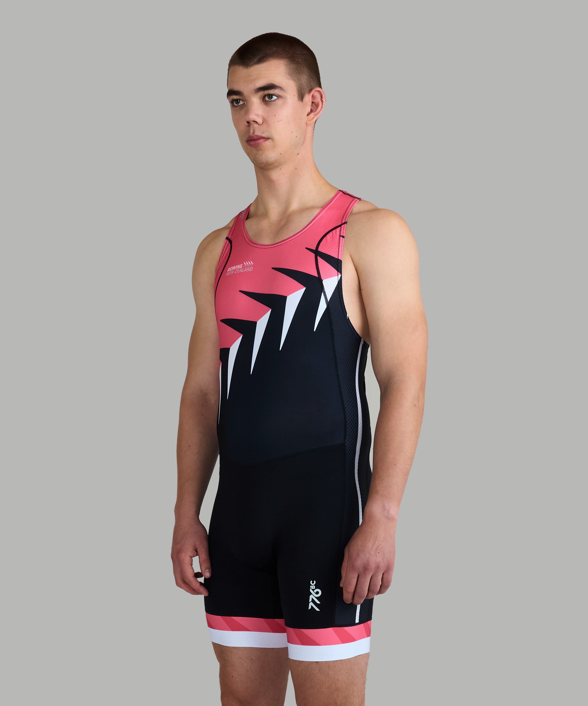 Men's 776BC X Rowing NZ Pro Unisuit - Black/Pink