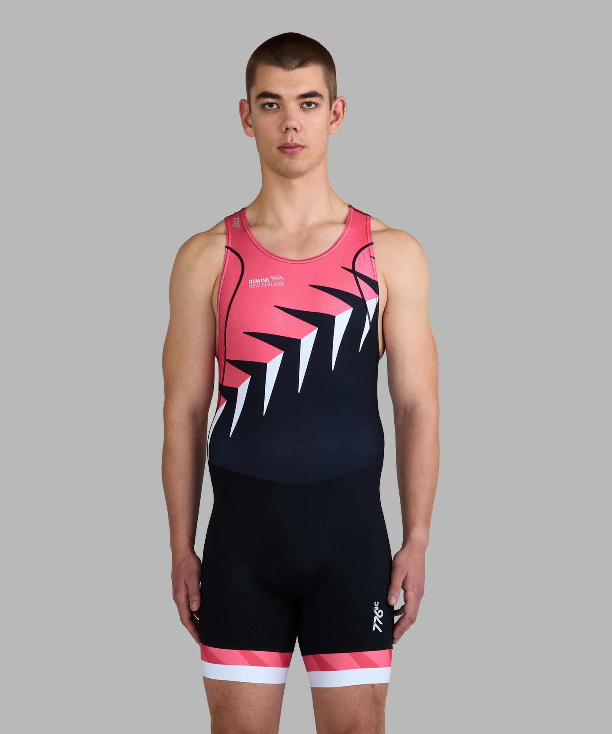 Men's 776BC X Rowing NZ Pro Unisuit - Black/Pink