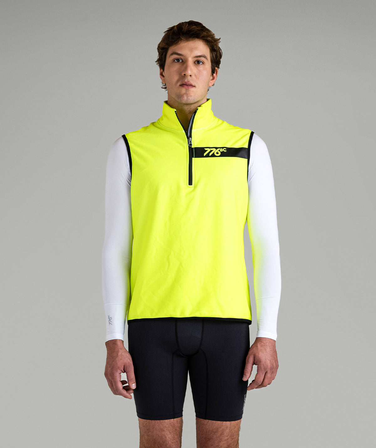 Men's Stratus Vest - Neon Yellow/Black