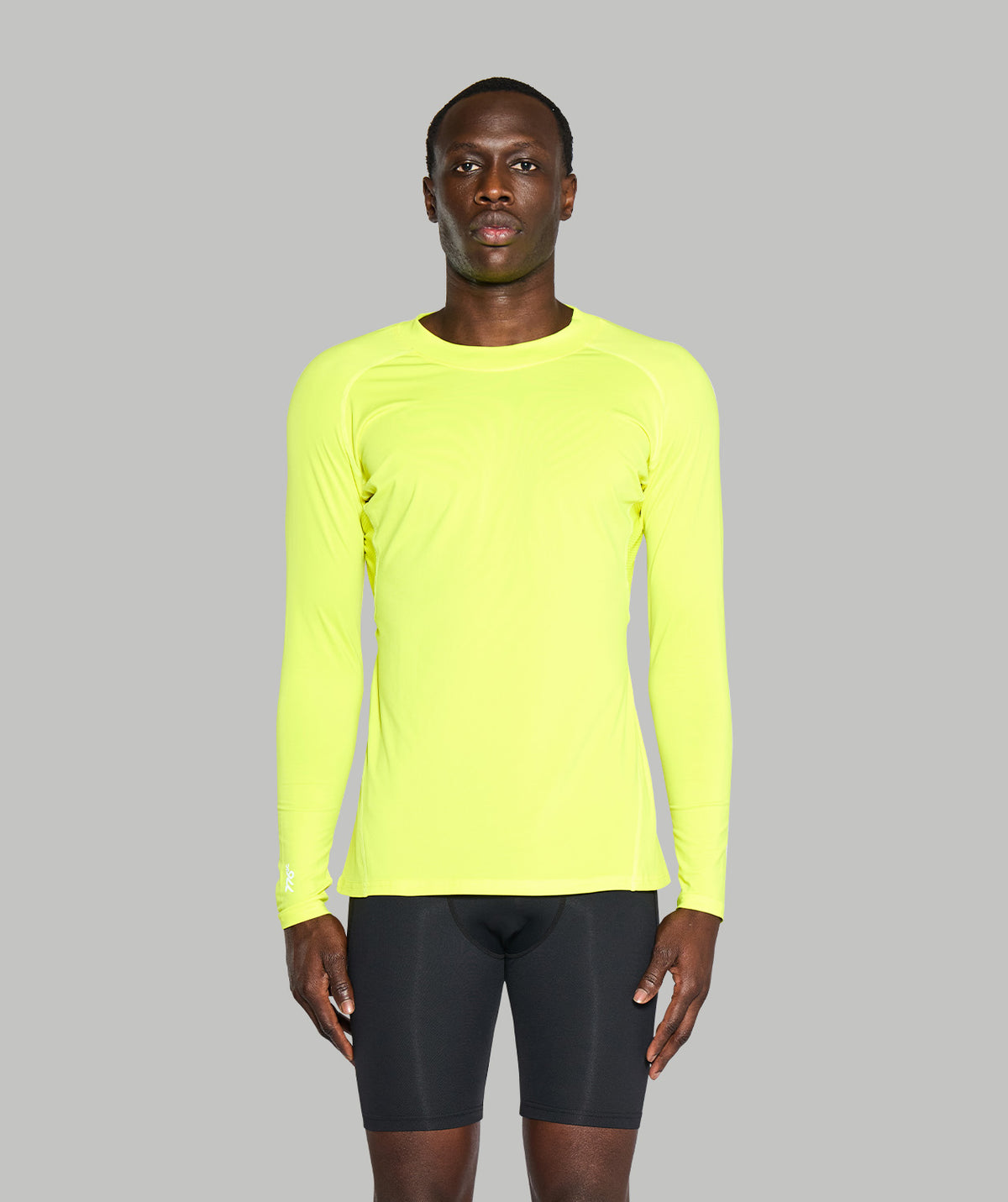 Men's Wreath Winter Base Layer LS - Neon Yellow