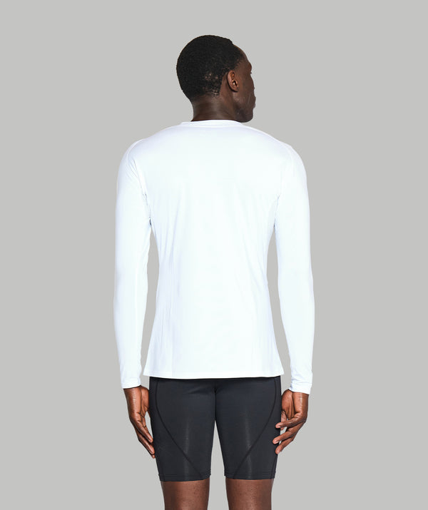 Men's Wreath Winter Base Layer LS - White