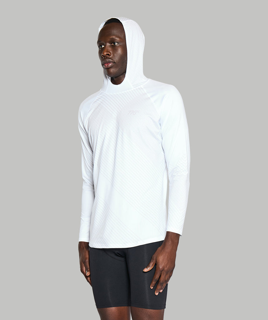 Men's Wreath Sun Hoodie - Graphic White