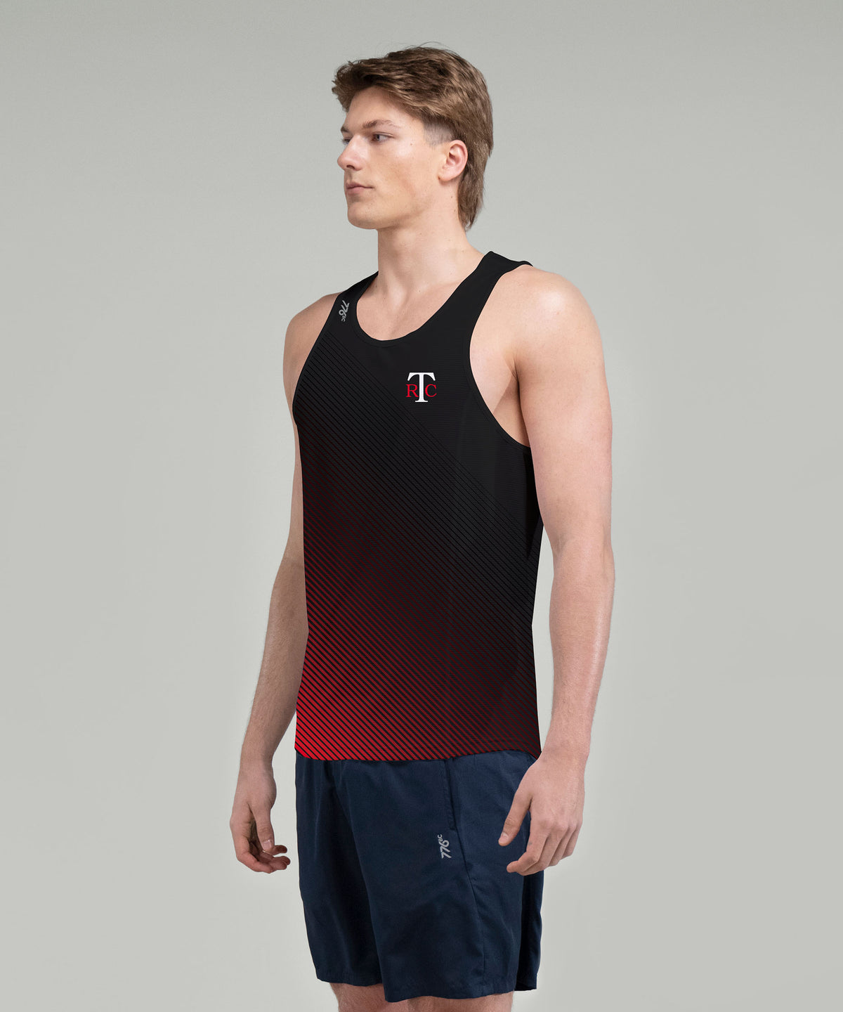 Men's Thames Rowing Club Performance Tank - Black/Red