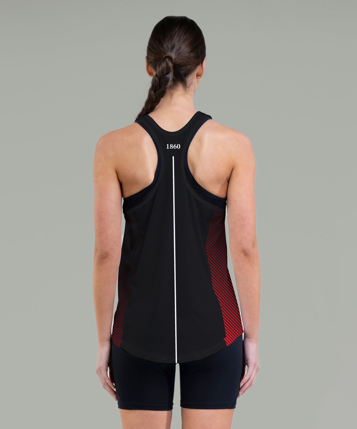 Women's Thames Rowing Club Performance Tank - Black/Red