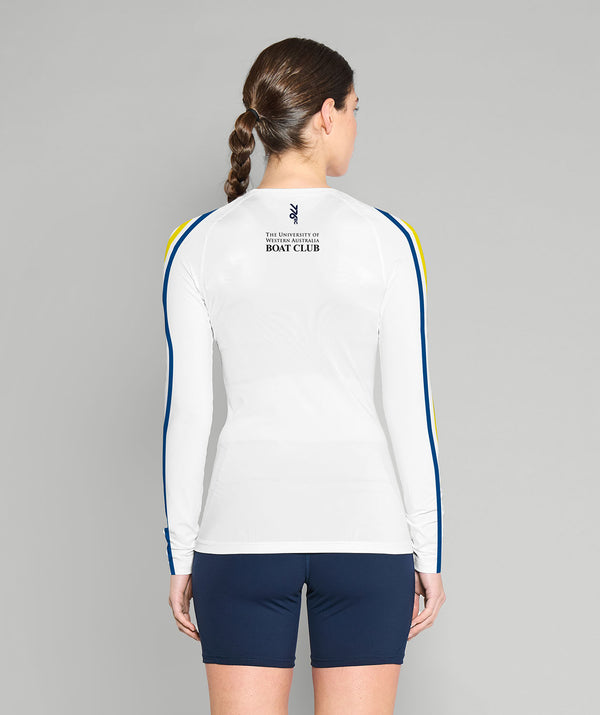 Women's UWA Boat Club Base Layer LS - White