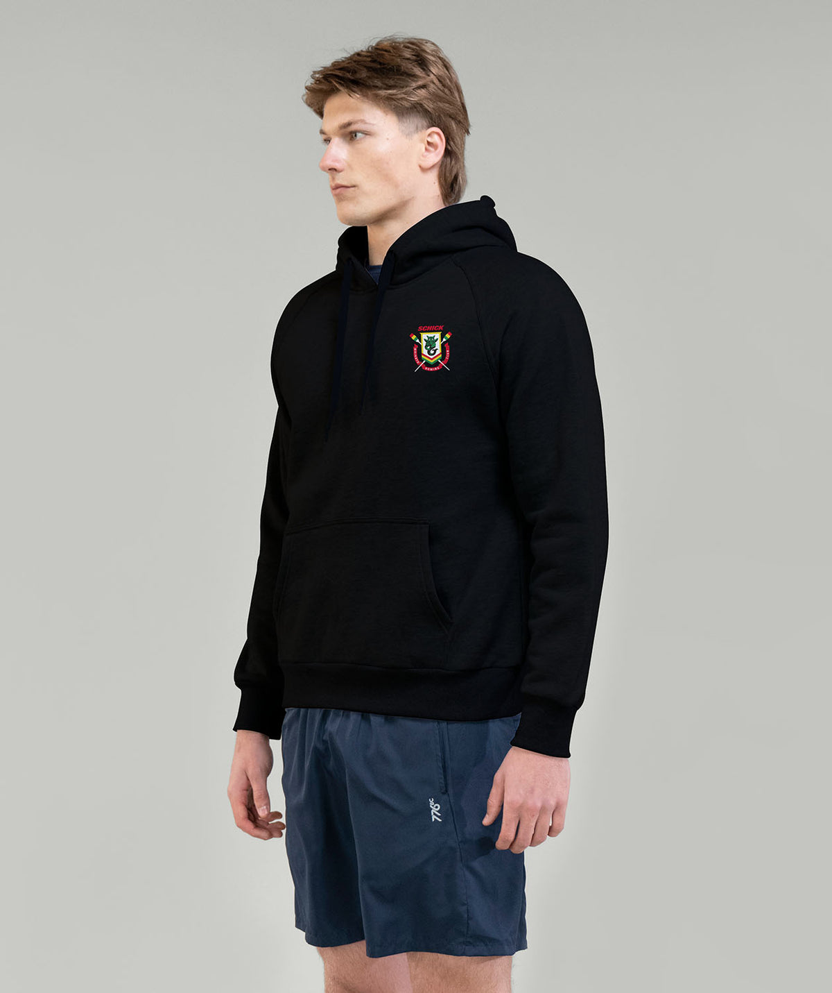 Unisex Waikato Rowing Pop Over Hoodie - Black