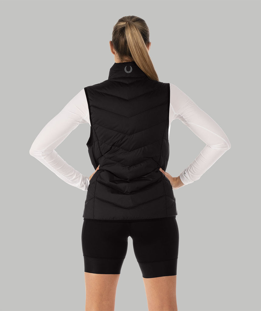 Women's Waikato Rowing Cumulus Puffer Vest - Black