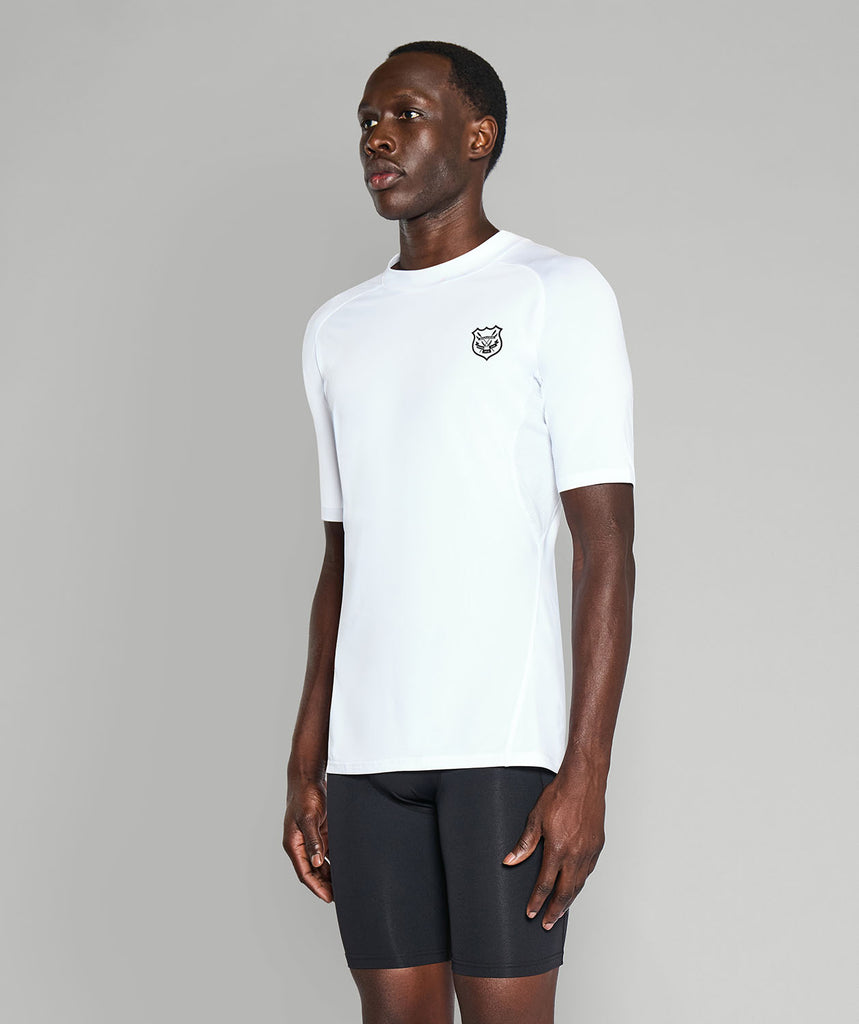 Men's Whakatane Rowing Club Base Layer SS - White
