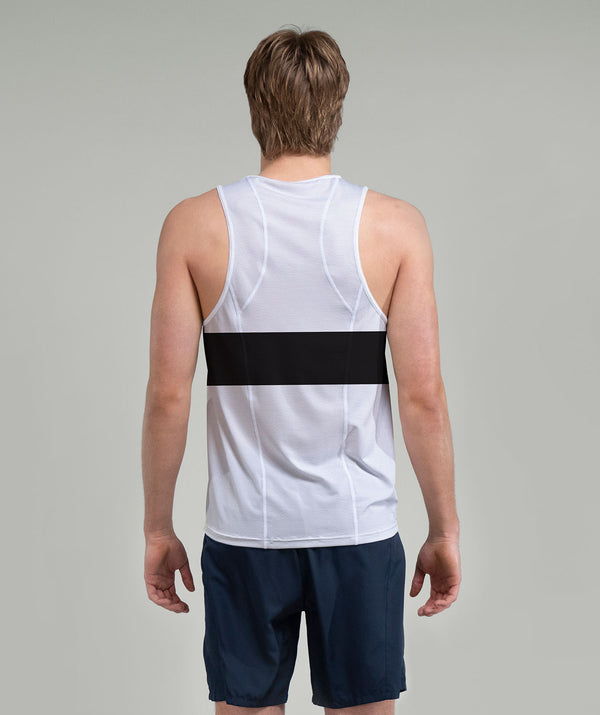 Men's Whakatane Rowing Club Performance Tank - White