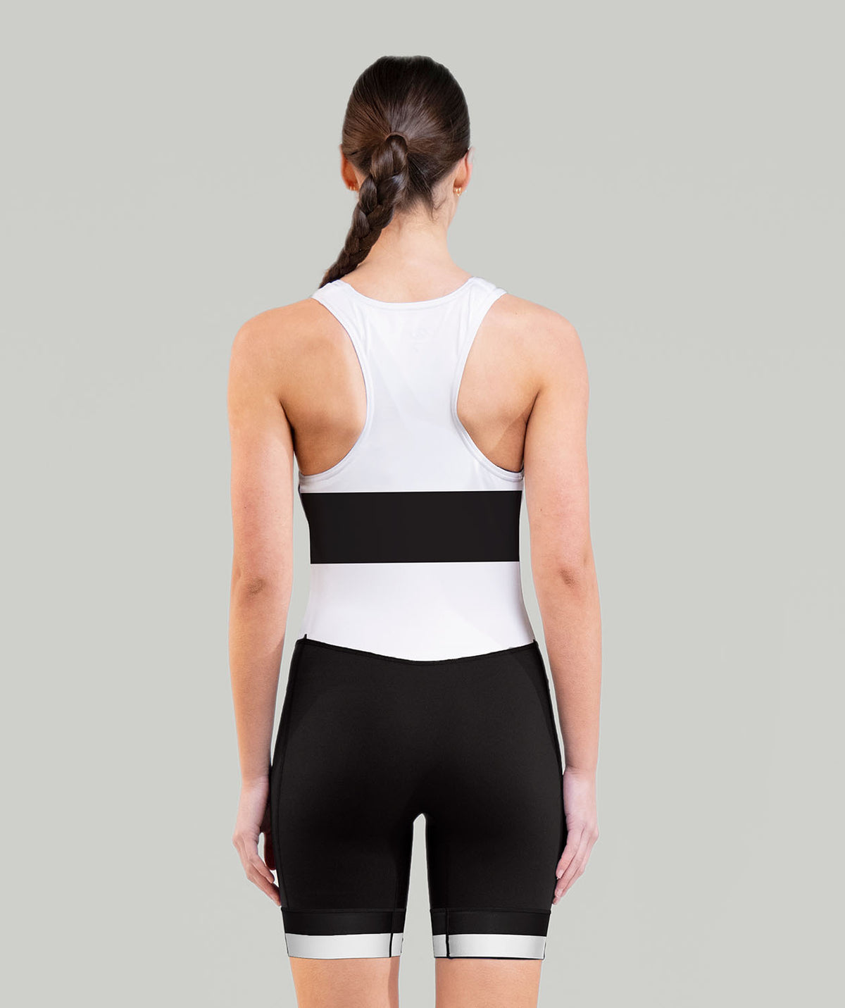Women's Whakatane Rowing Club Streamline Unisuit Leg Band - Black/White