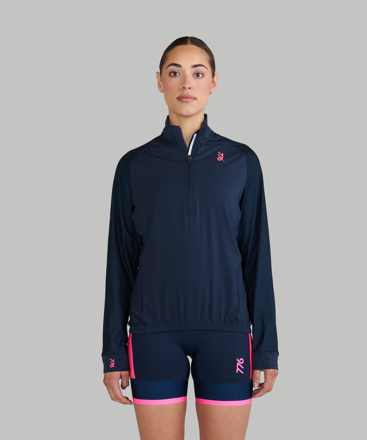 Women's 776BC Shield Jacket - Navy/Neon Pink
