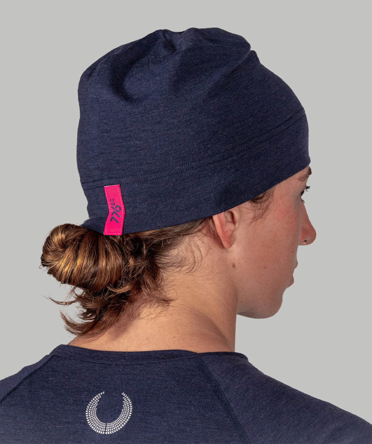 Unisex Wreath Pro-Merino Beanie - Navy