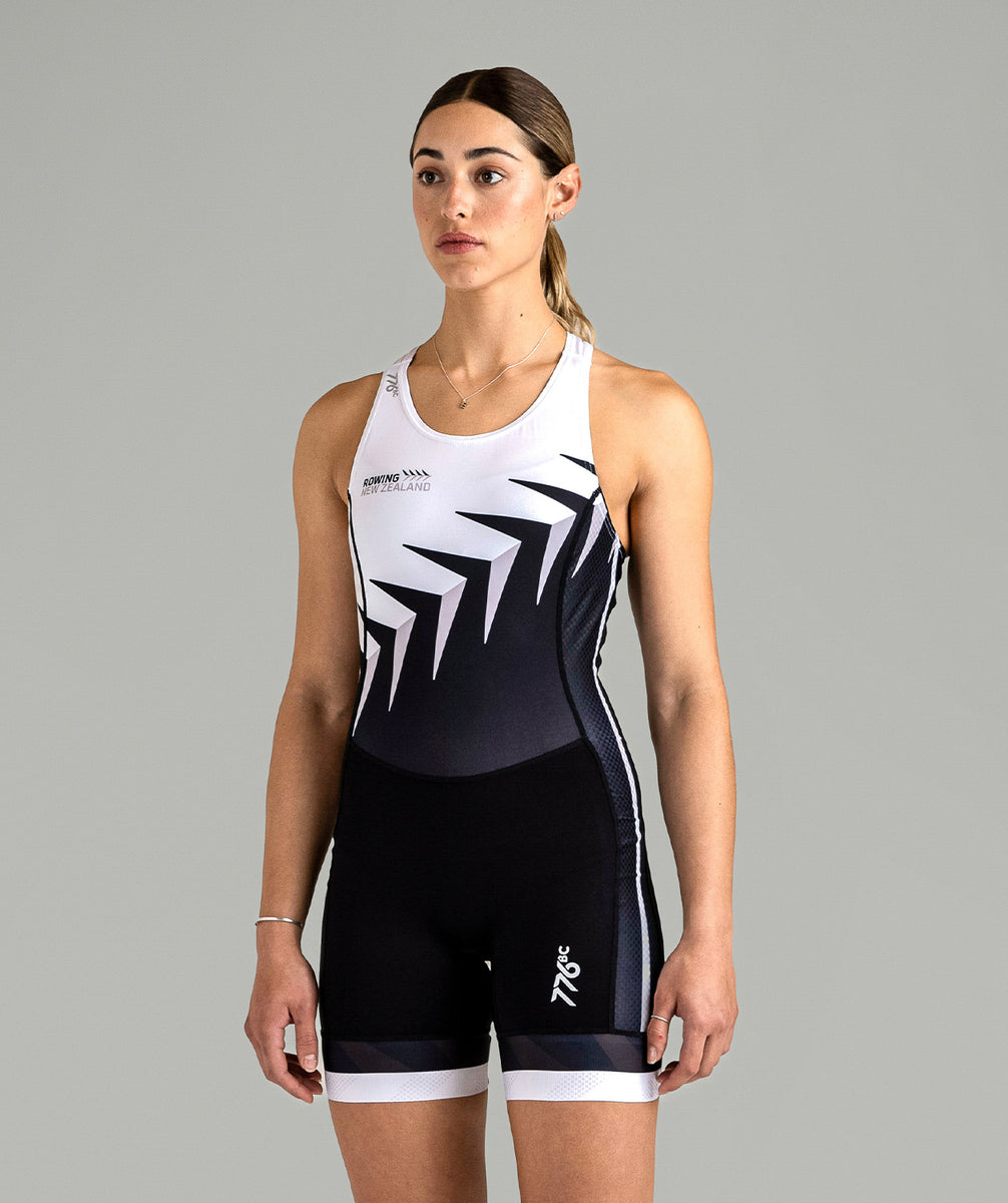 Women's 776BC x Rowing NZ Pro Unisuit - Black/White – 776BC ...