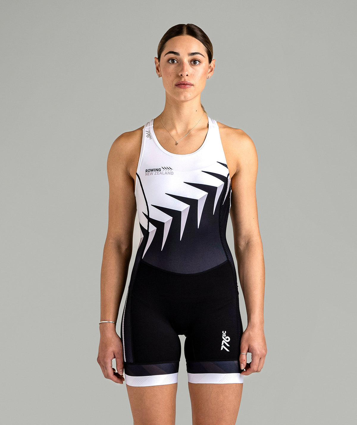 Women's 776BC x Rowing NZ Pro Unisuit - Black/White
