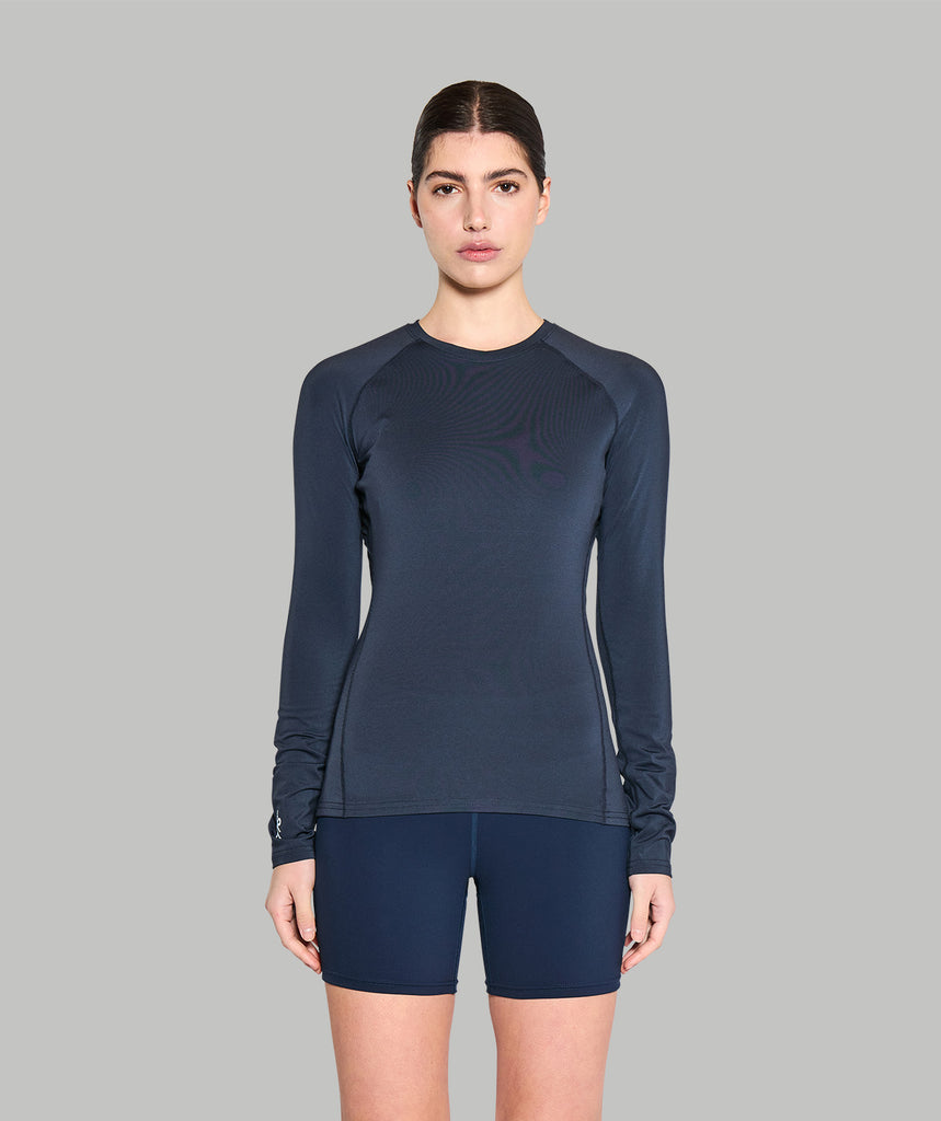 Women's Wreath Winter Base Layer LS - Navy