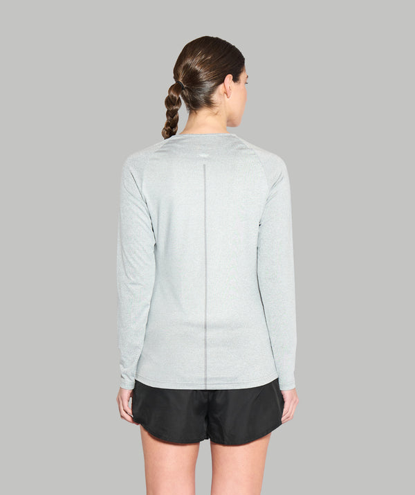 Women's Wreath Active LS T-Shirt - Grey