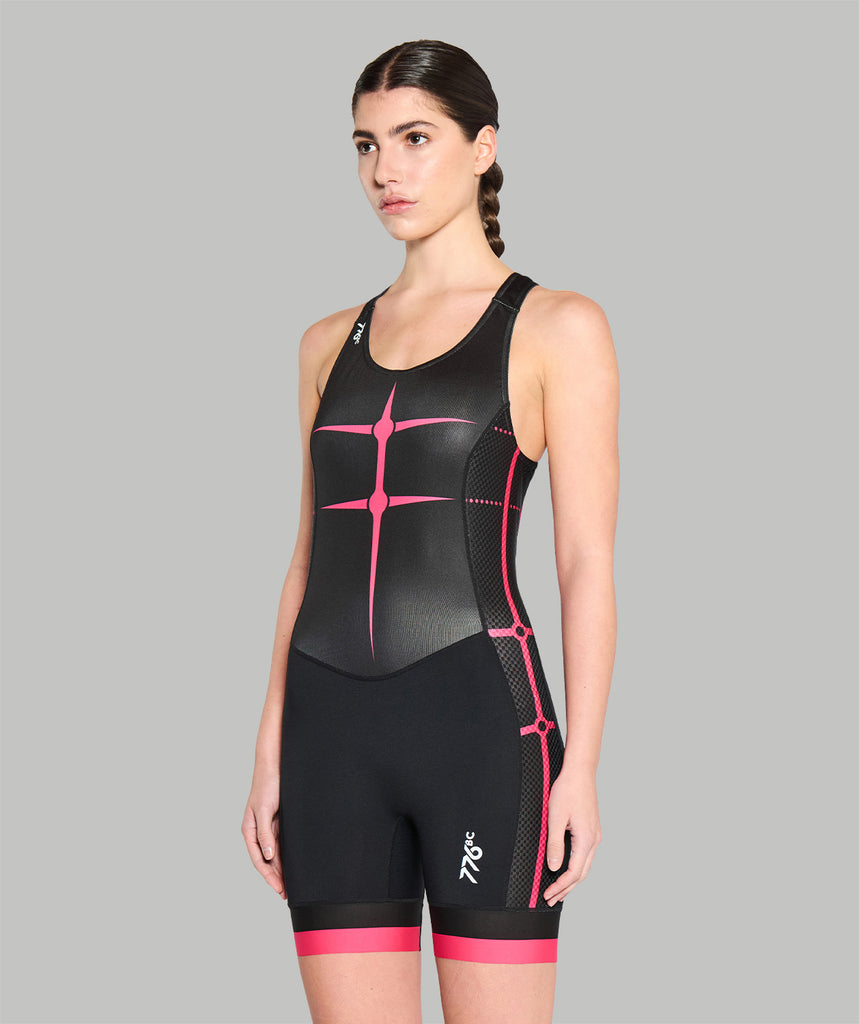 Women's Motion Pro Unisuit - Black/Neon Pink