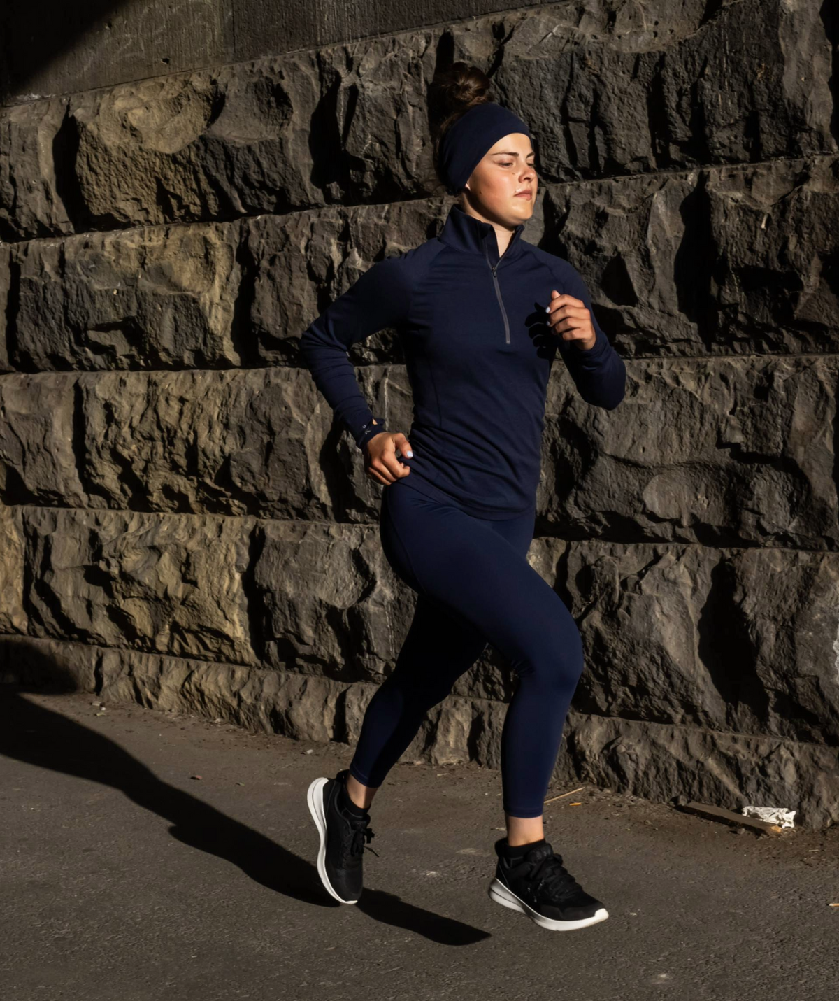 Women's Wreath Pro-Merino ¼ Zip - Navy