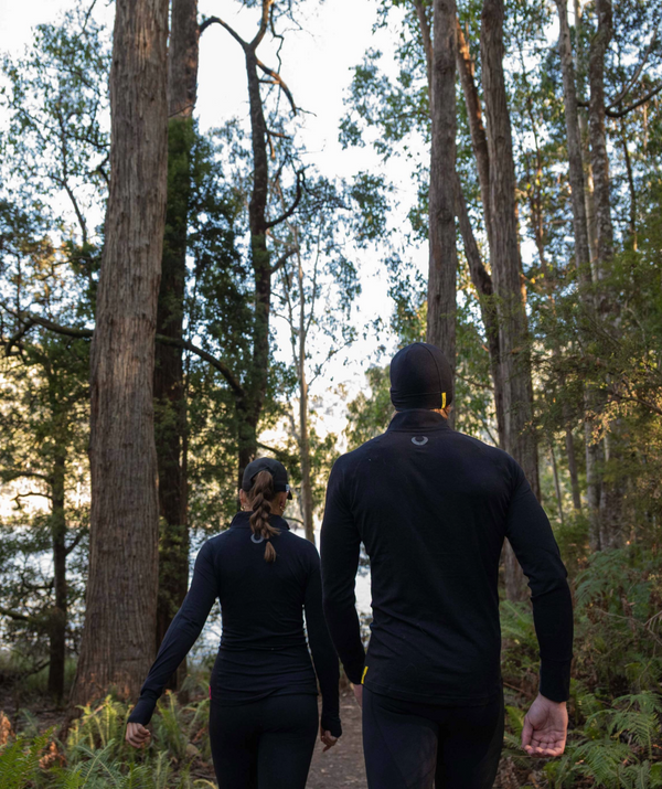 Men's Wreath Pro-Merino ¼ Zip - Black