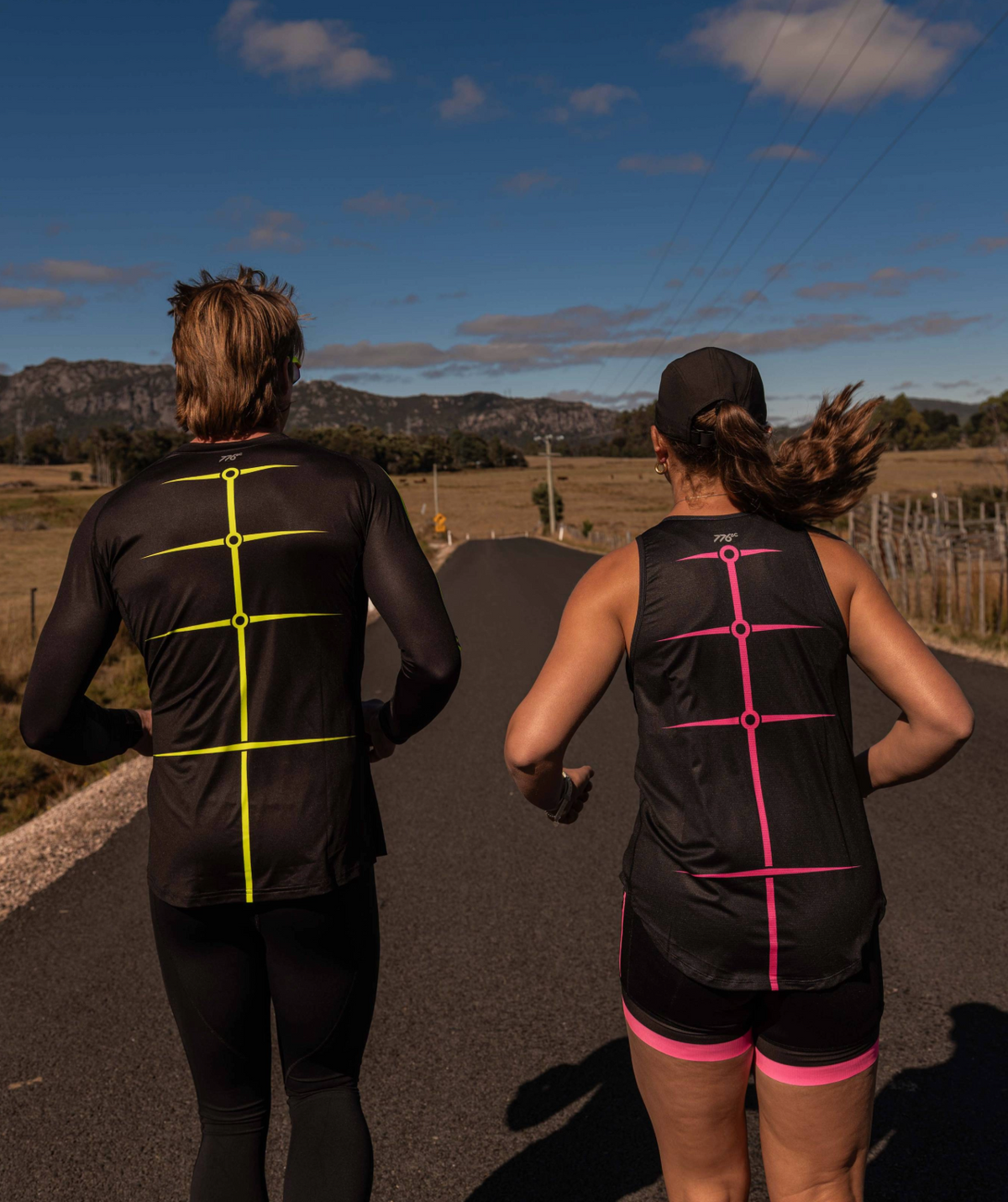 Men's Motion Pro LS Base Layer - Black/Neon Yellow
