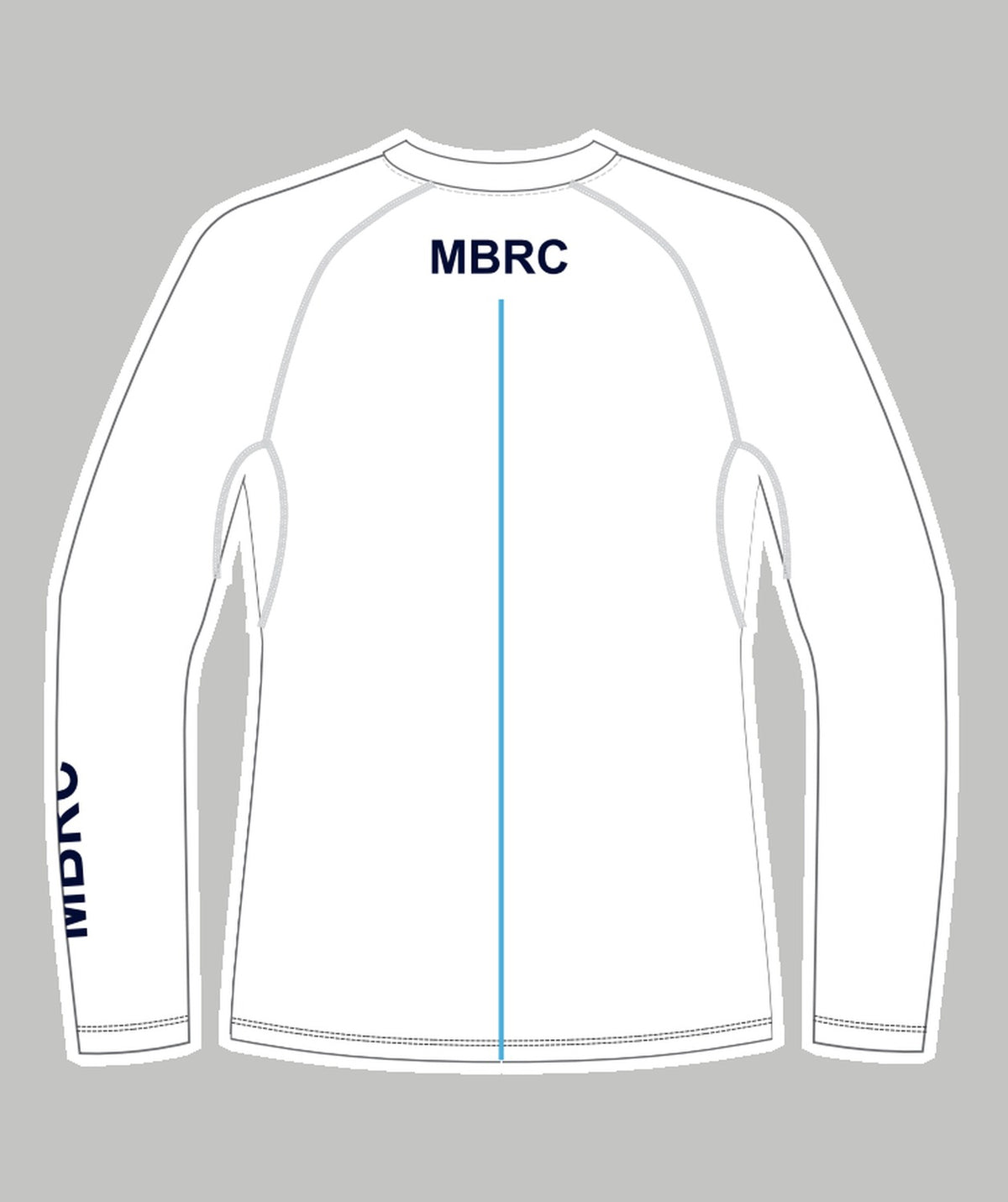 Men's Murray Bridge Rowing Club Base Layer LS - White